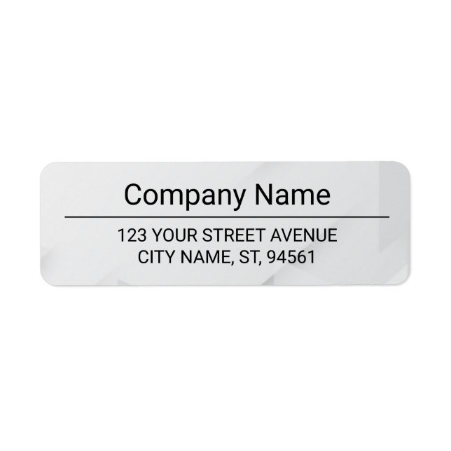 Business Logo Custom Return Address Label (Front)