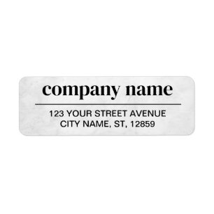 Business Logo Custom Return Address Label
