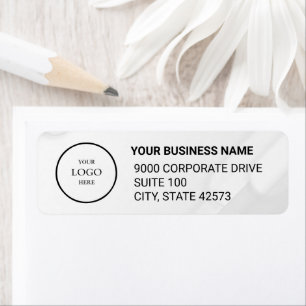 Business Logo Custom Return Address Label