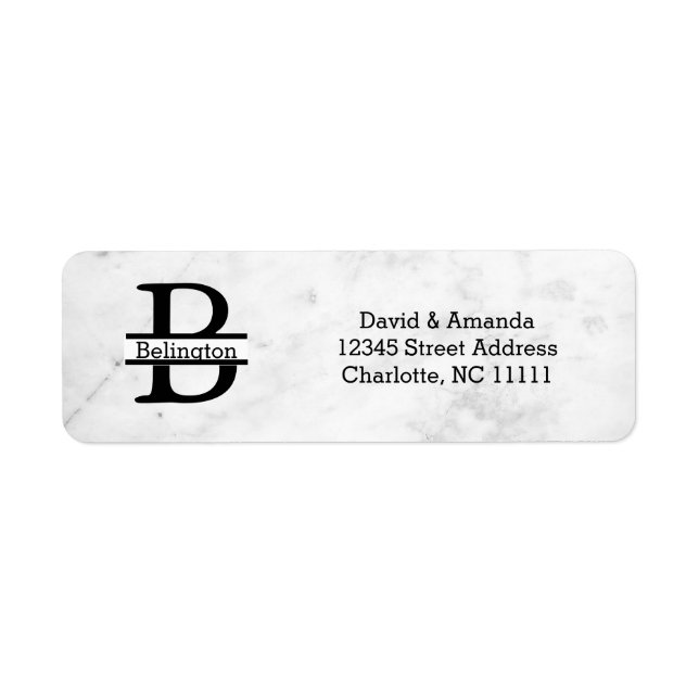 Business Logo Custom Return Address Label (Front)
