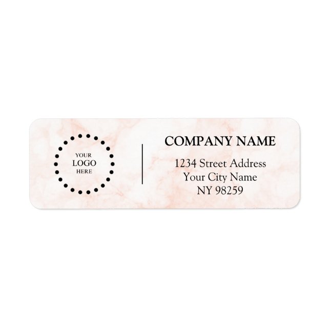 Business Logo Custom Return Address Label (Front)