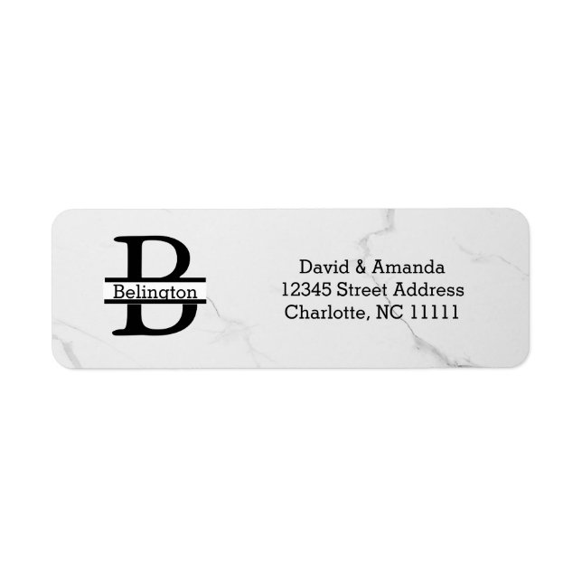 Business Logo Custom Return Address Label (Front)