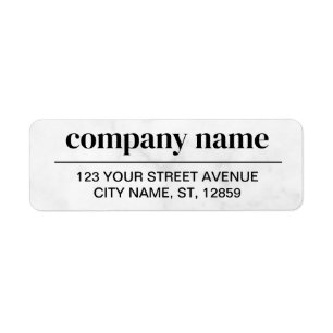 Business Logo Custom Return Address Label