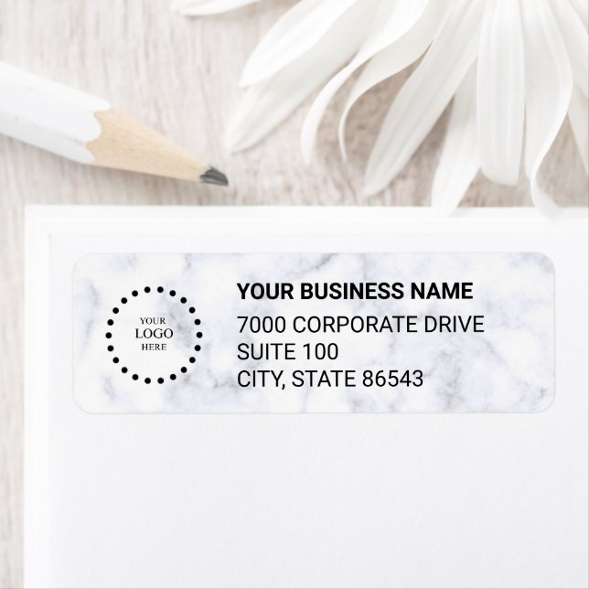 Business Logo Custom Return Address Label (Insitu)