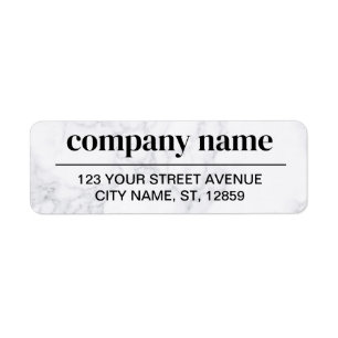 Business Logo Custom Return Address Label