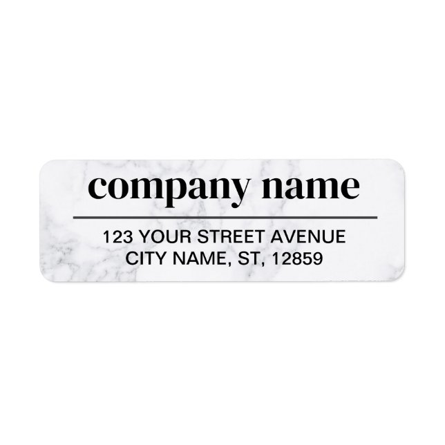 Business Logo Custom Return Address Label (Front)