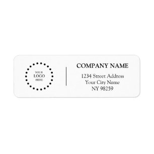 Business Logo Custom Return Address Label
