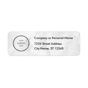 Business Logo Custom Return Address Label