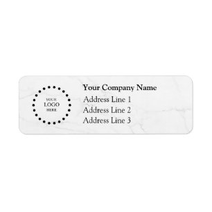 Business Logo Custom Return Address Label