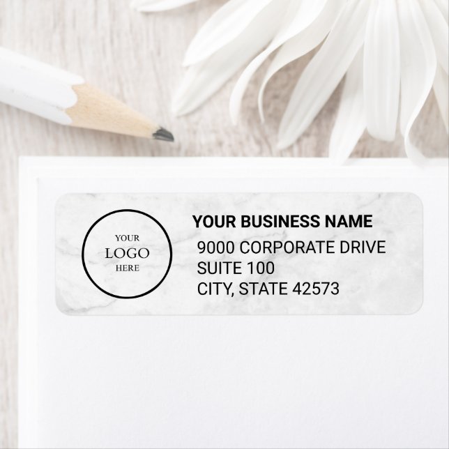 Business Logo Custom Return Address Label (Insitu)