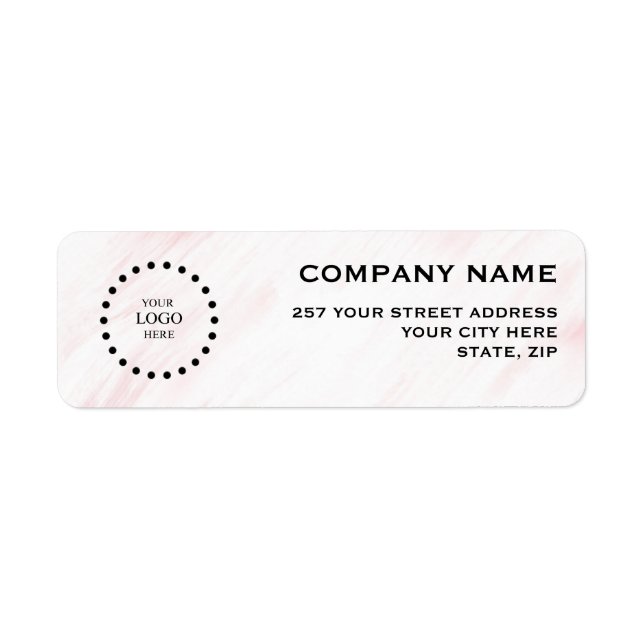 Business Logo Custom Return Address Label (Front)
