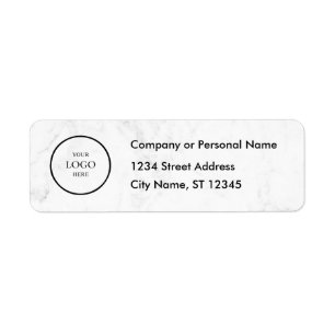 Business Logo Custom Return Address Label