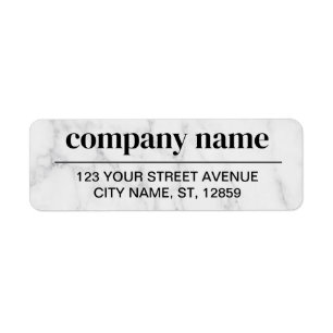 Business Logo Custom Return Address Label