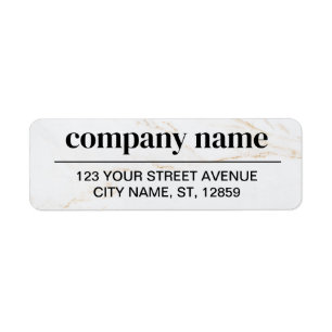 Business Logo Custom Return Address Label