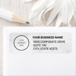 Business Logo Custom Return Address Label