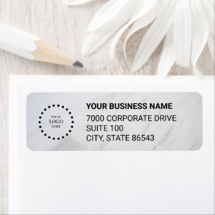 Business Logo Custom Return Address Label