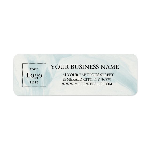 Business Logo Custom Return Address Label (Front)