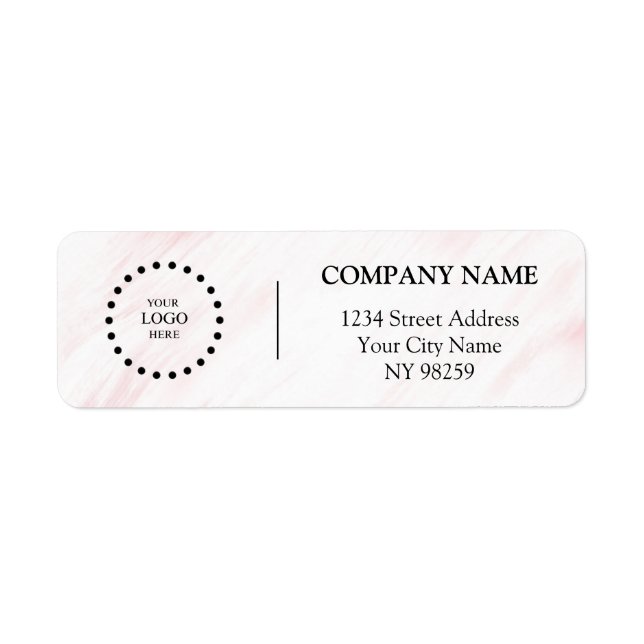 Business Logo Custom Return Address Label (Front)