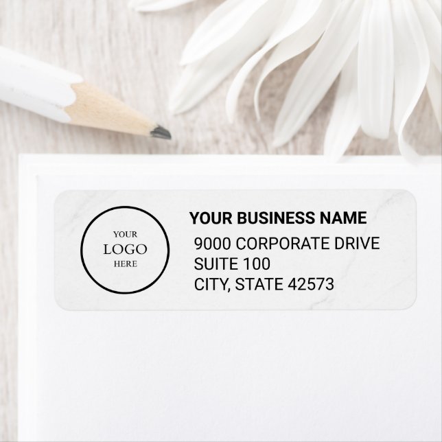 Business Logo Custom Return Address Label (Insitu)