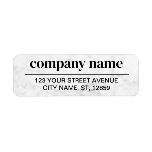 Business Logo Custom Return Address Label