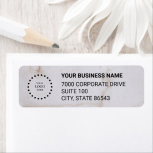 Business Logo Custom Return Address Label