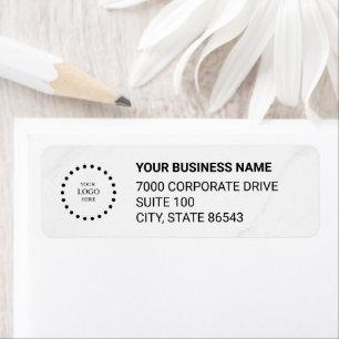 Business Logo Custom Return Address Label