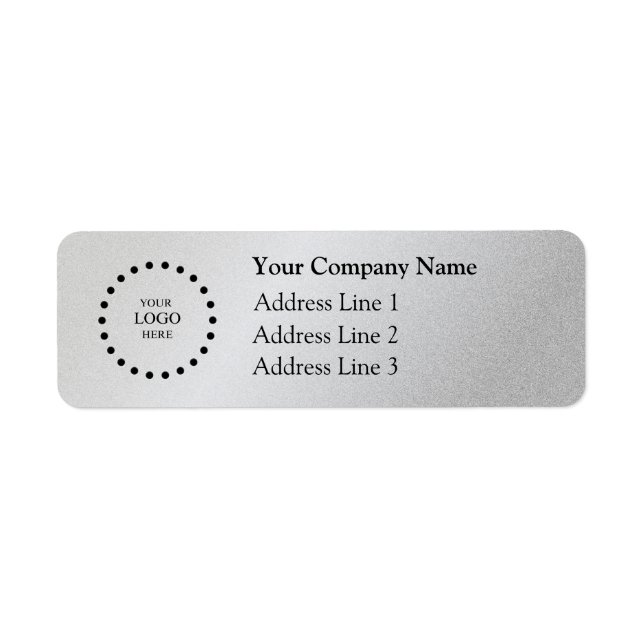 Business Logo Custom Return Address Label (Front)