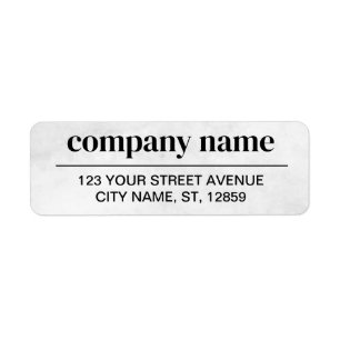 Business Logo Custom Return Address Label