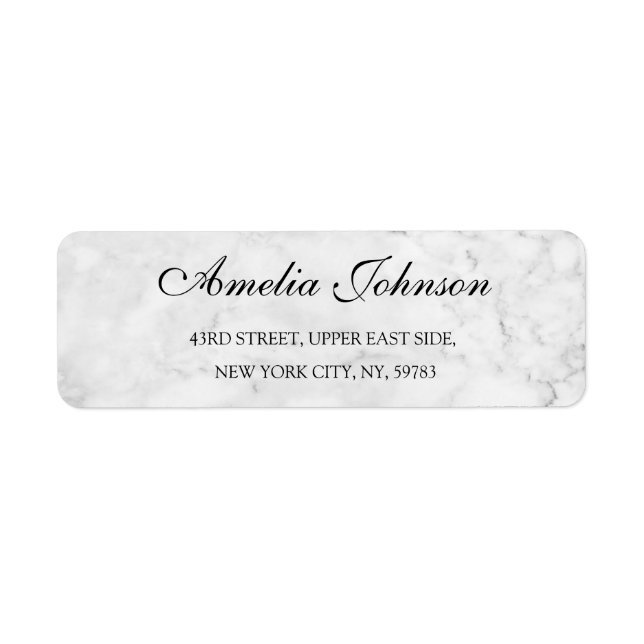 Business Logo Custom Return Address Label (Front)