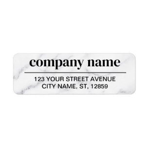 Business Logo Custom Return Address Label