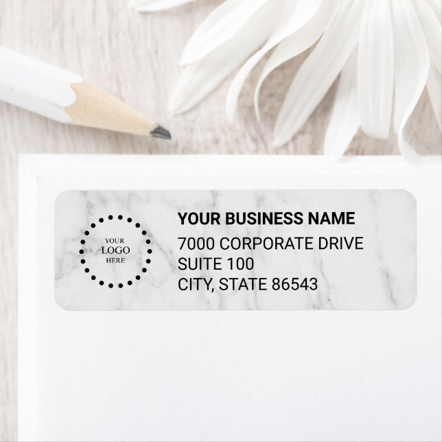 Business Logo Custom Return Address Label (Insitu)