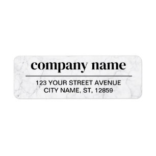 Business Logo Custom Return Address Label