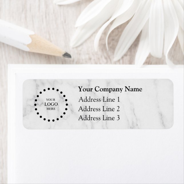 Business Logo Custom Return Address Label (Insitu)