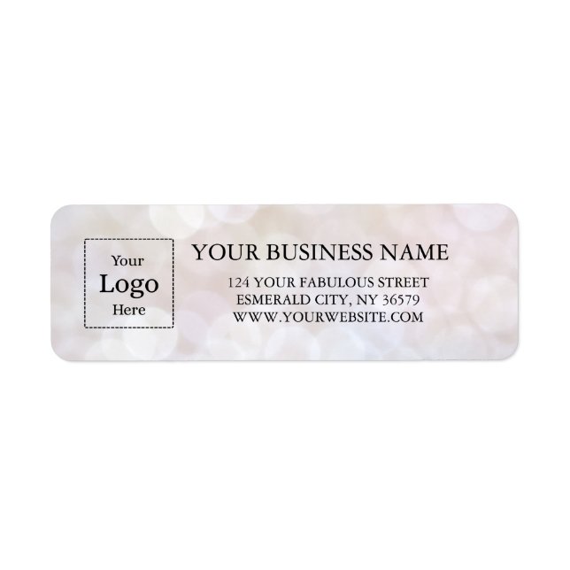 Business Logo Custom Return Address Label (Front)