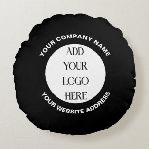Business Logo Custom  Round Cushion