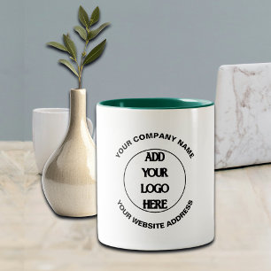 Business Logo Custom Two-Tone Coffee Mug
