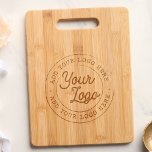 Business Logo Custom Vintage Wooden Cutting Board<br><div class="desc">Create your own Custom Logo Vintage Wooden Cutting Board to showcase your brand in style! Ideal for employee, customers, family, friends, chefs, restaurants, caterers, bakeries, and food enthusiasts. This personalised cutting board makes a thoughtful and useful gift for any business owner. Add a touch of uniqueness to your kitchen with...</div>