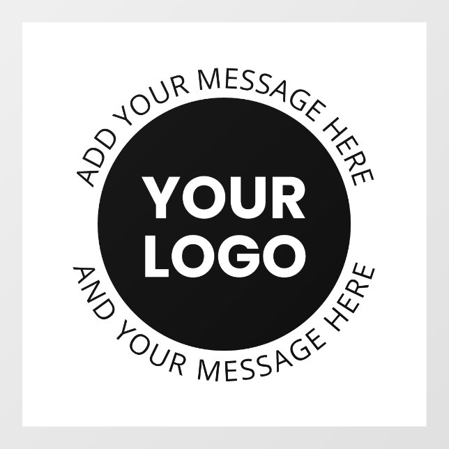 Business Logo & Editable Text  White & Black (Sheet)
