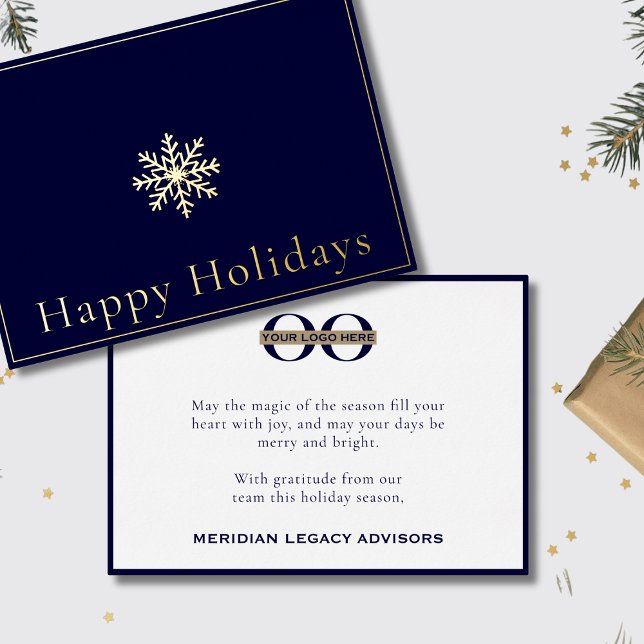 Business Logo Elegant Happy Holidays (Creator Uploaded)