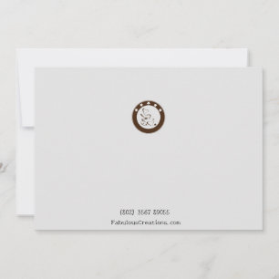 Business Logo Elegant Minimalist Taupe Card