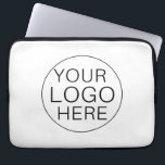 Business Logo | Elegant Modern Professional Laptop Sleeve<br><div class="desc">Business Logo | Elegant Modern Professional laptop sleeve. A simple custom elegant laptop sleeve template in a modern minimalist style which can be easily modified with your company logo. If you need any help personalising this product, please contact me using the message button below and I'll be happy to help....</div>