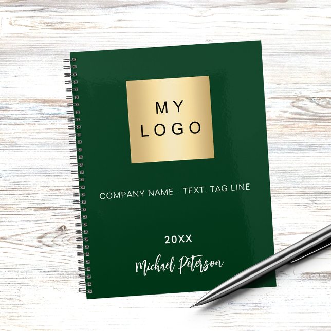 Business logo emerald green name script 2025 planner (Creator Uploaded)