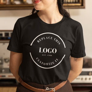 Business logo Employee Custom Staff  Tri-Blend Shirt