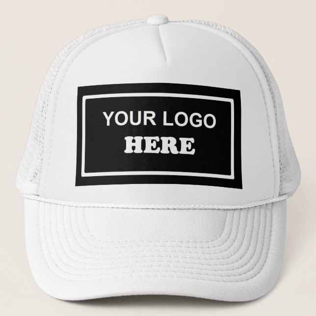 Business Logo Employee Modern Trucker Hat (Front)