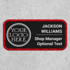 Business logo, employee name, position minimalist