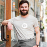 Business Logo | Employee Staff Company Branded  T-Shirt<br><div class="desc">An Elegant and Minimal Corporate design featuring a a Logo and corporate details . Ideal for any type of corporate occasions! Make this item your own by adding your text. To access advanced editing tools, please go to "Personalise this template" and click on "Details", scroll down and press the "click...</div>