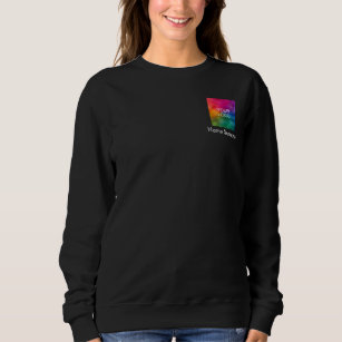 Business Logo Employee Women's Double Sided Bulk Sweatshirt