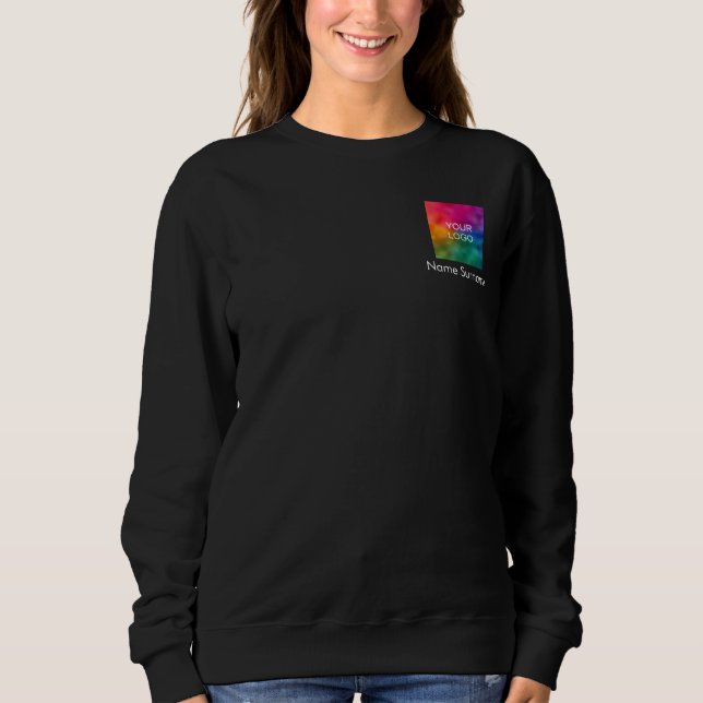 Business Logo Employee Women's Double Sided Bulk Sweatshirt (Front)