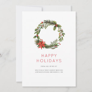 Business Logo Employees and Clients Holiday Card