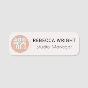 Business Logo Employees Professional Magnetic Name Tag